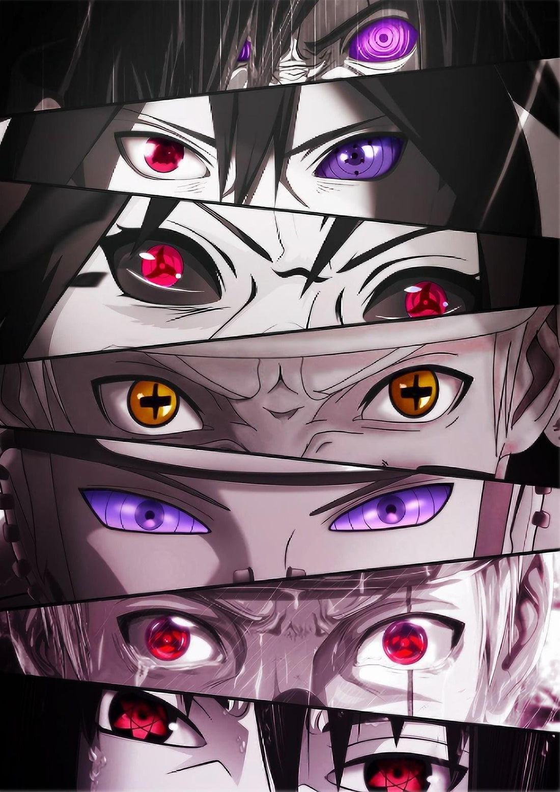 Naruto Character Eyes Poster Naruto