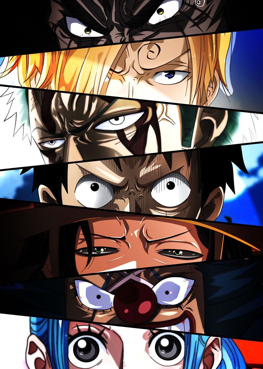 One Piece Character Eyes Poster One Piece