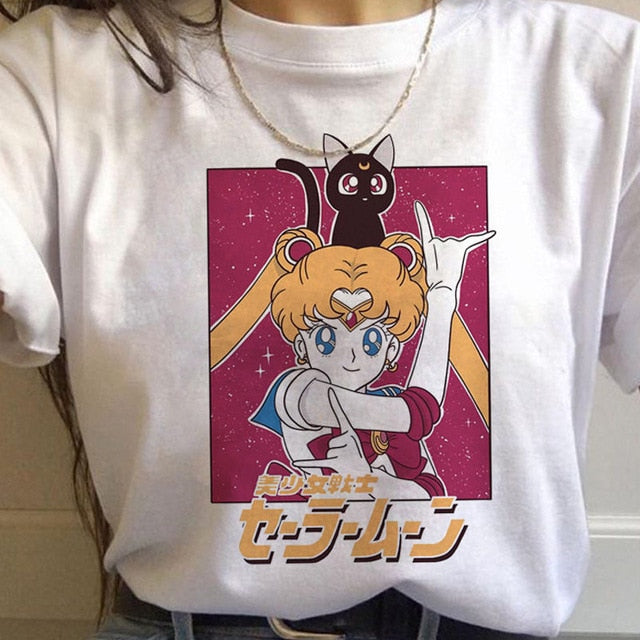 Sailor Moon & Luna T-Shirt Sailor Moon