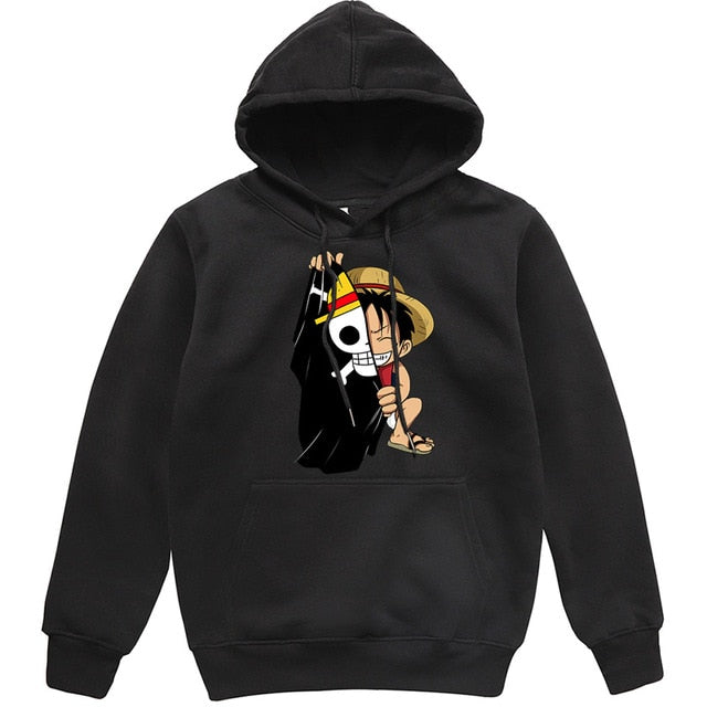 Luffy Half Face Hoodie