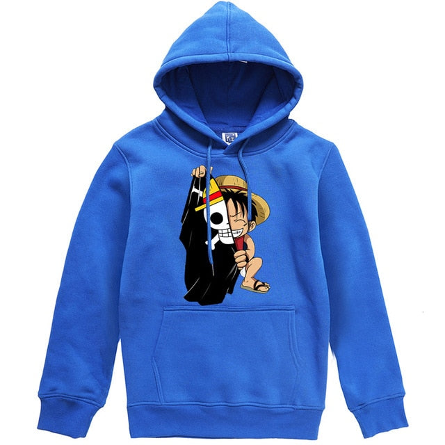 Luffy Half Face Hoodie