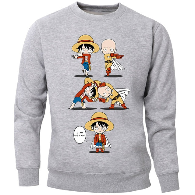 Monkey D. Luffy & Saitama Fusion Sweatshirt