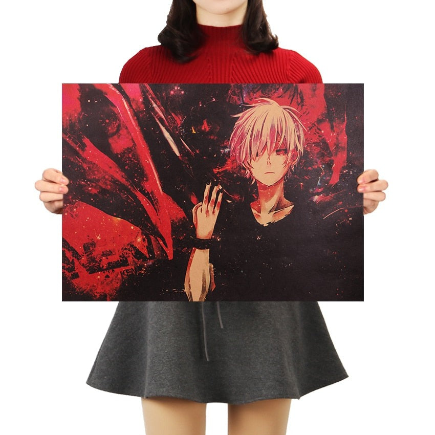 Ken Kaneki Cracking Knuckles Painting (50x35cm) Tokyo Ghoul