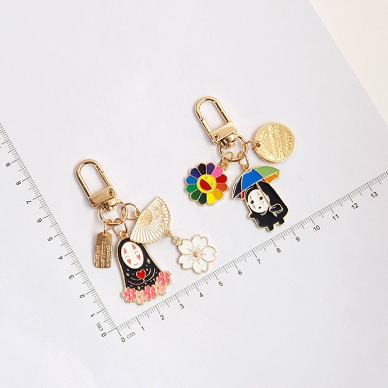 No-Face Gold Keychains