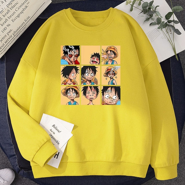 Monkey D. Luffy Grid Sweatshirt