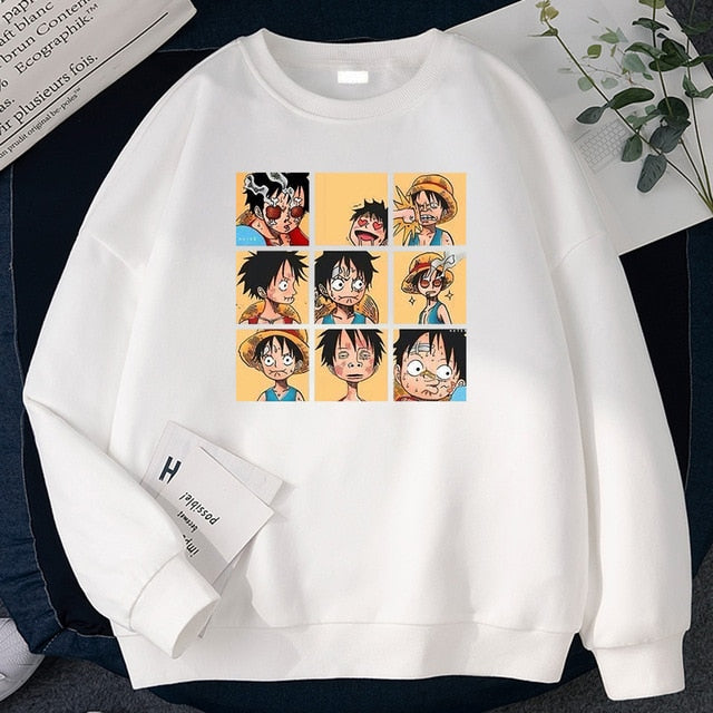 Monkey D. Luffy Grid Sweatshirt