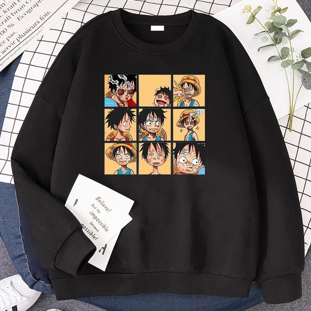 Monkey D. Luffy Grid Sweatshirt