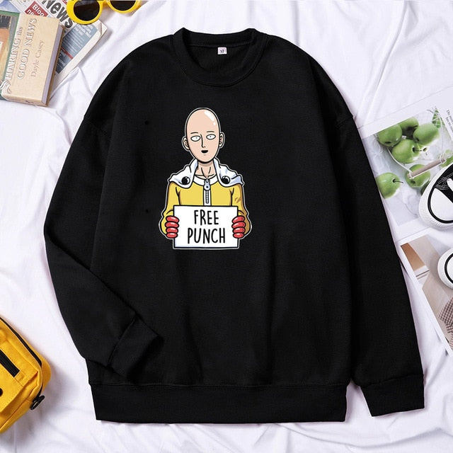 Saitama Free Punch Hoodie / Sweatshirt One Punch Man