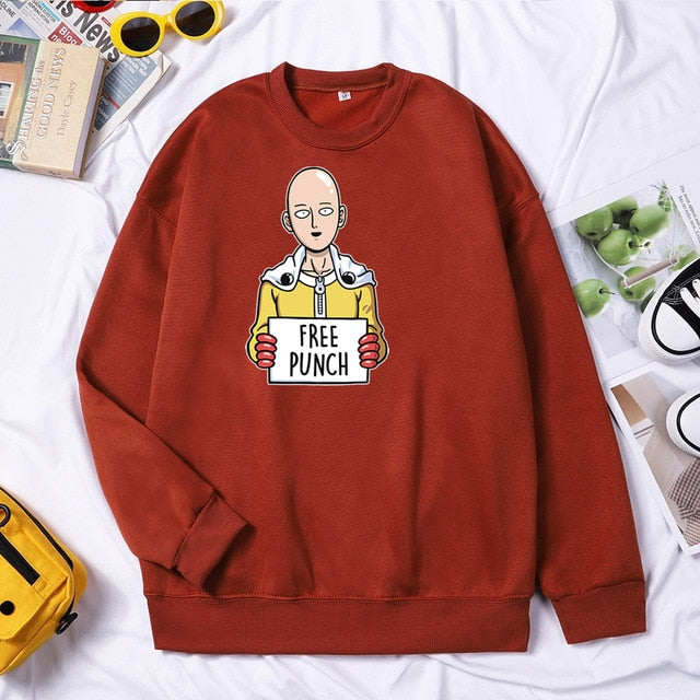 Saitama Free Punch Hoodie / Sweatshirt