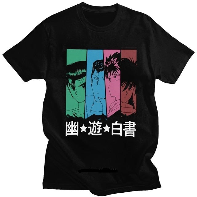 Yusuke & Kuwabara & Hiei & Kurama T-Shirt YuYu Hakusho
