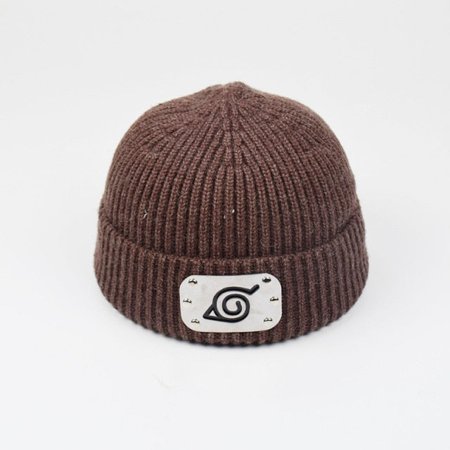 Hidden Leaf Village Beanie With Metal Band