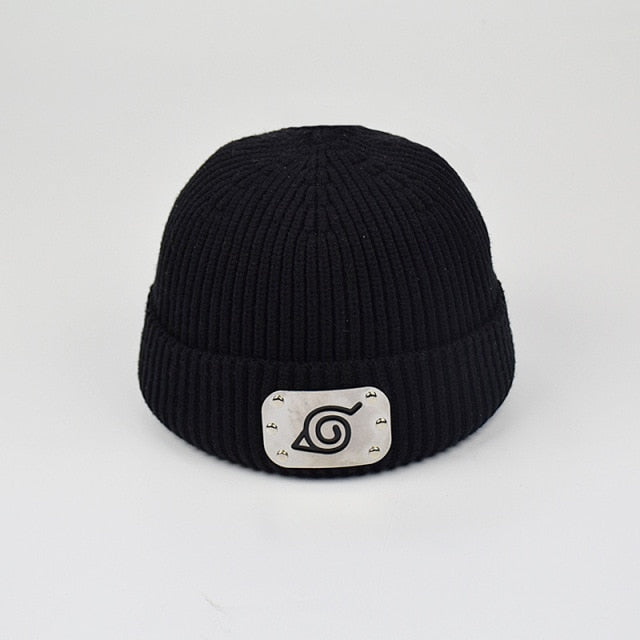 Hidden Leaf Village Beanie With Metal Band