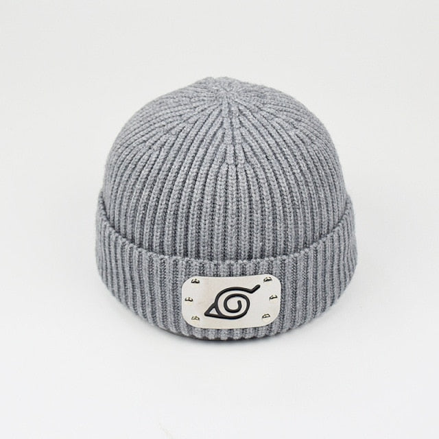 Hidden Leaf Village Beanie With Metal Band