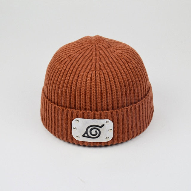 Hidden Leaf Village Beanie With Metal Band