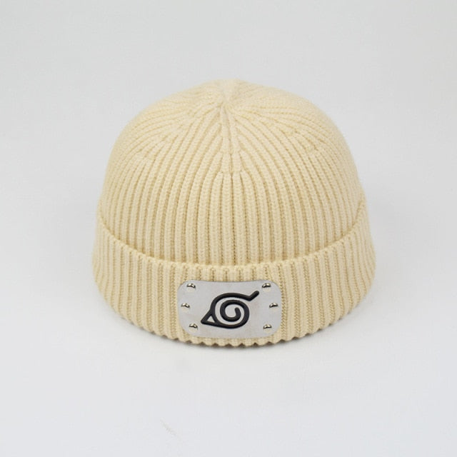 Hidden Leaf Village Beanie With Metal Band