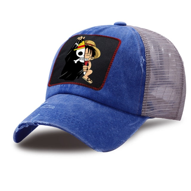 Luffy Half Face Hats