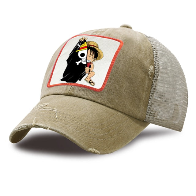 Luffy Half Face Hats