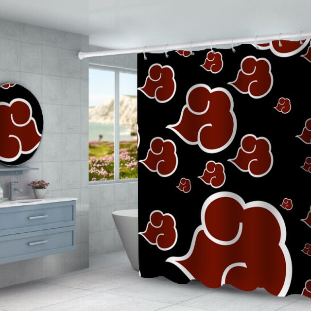 Akatsuki Shower Curtain Naruto