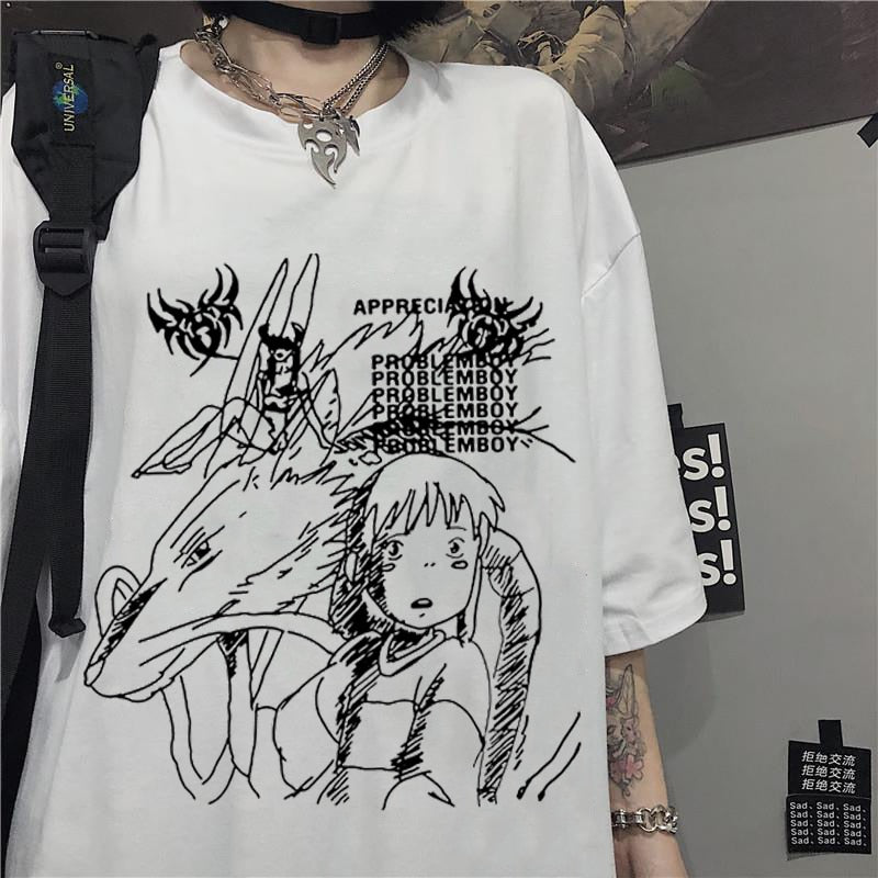 Spirited Away Black / White T-Shirt Spirited Away