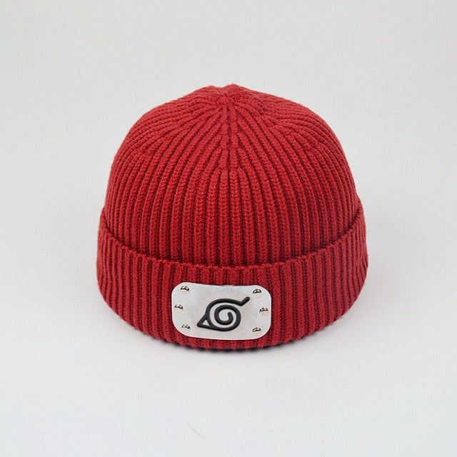 Hidden Leaf Village Beanie With Metal Band