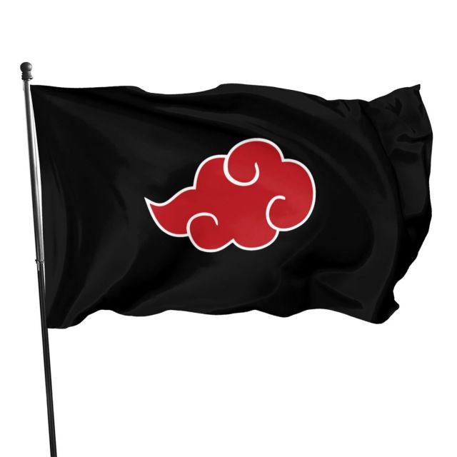 Logo Naruto 3d, Logo Akatsuki, Naruto Banner, Akatsuki Flag