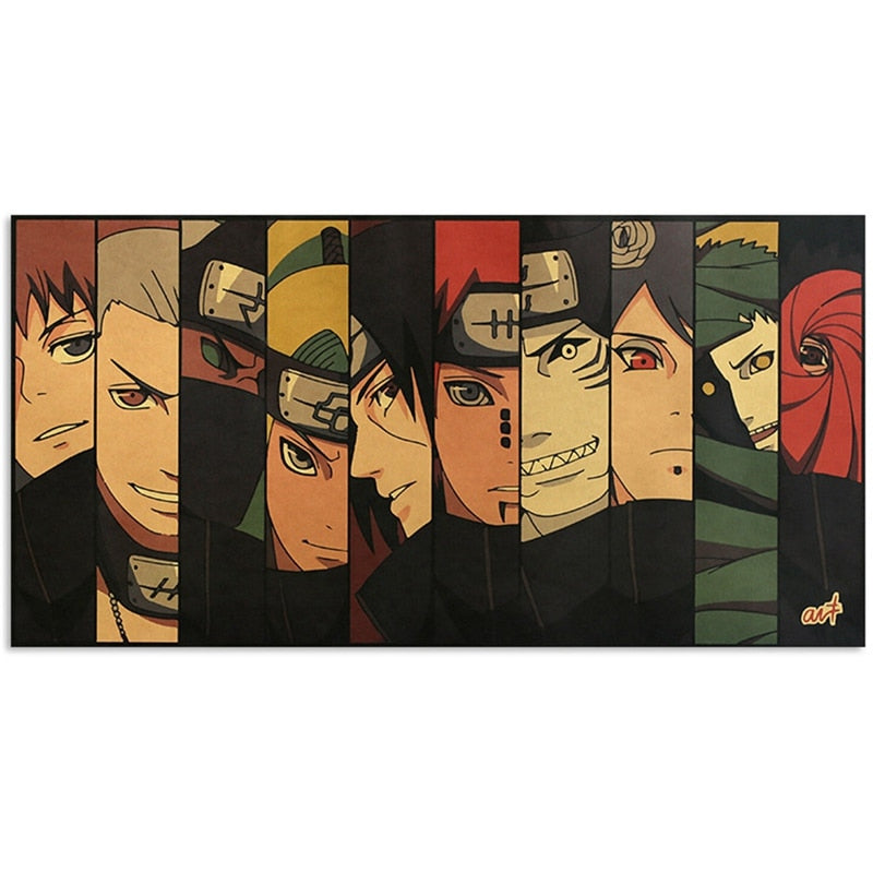 Naruto Characters Poster (70x35cm) Naruto