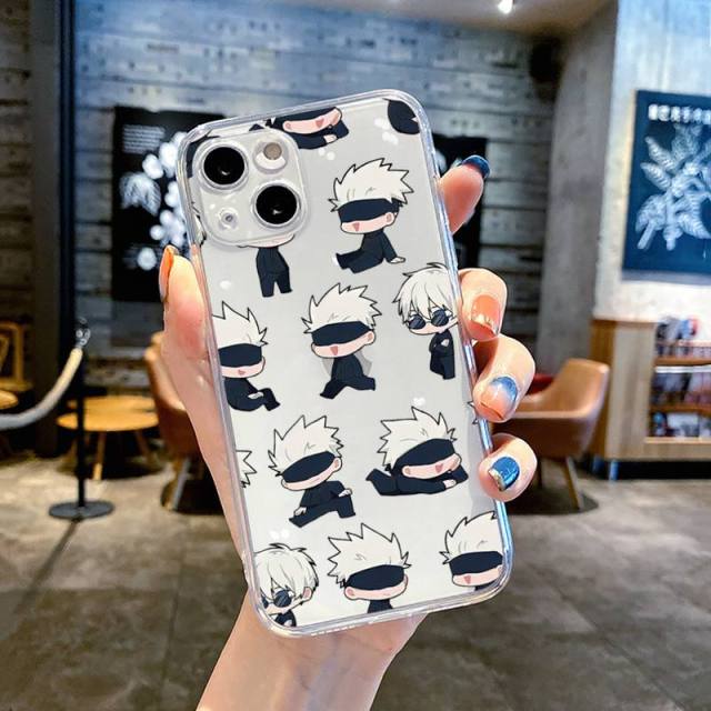 Satoru Gojo Clear Phone Case Jujutsu Kaisen